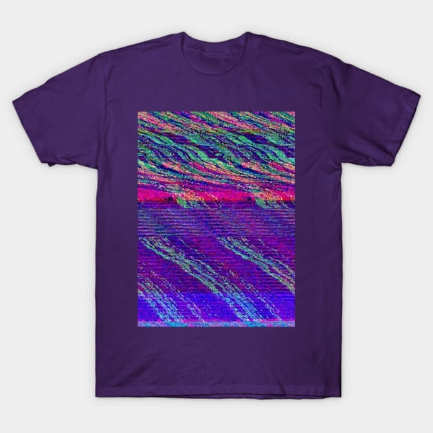 Vaporwave Glitch Television T-Shirt by isarol